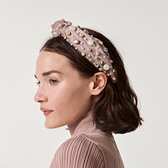 vintage style pink headbands